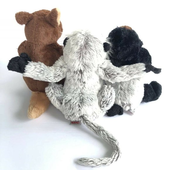 GANZ Webkinz  Lot Gorilla, Kangaroo, Grey Languor - Picture 1 of 16